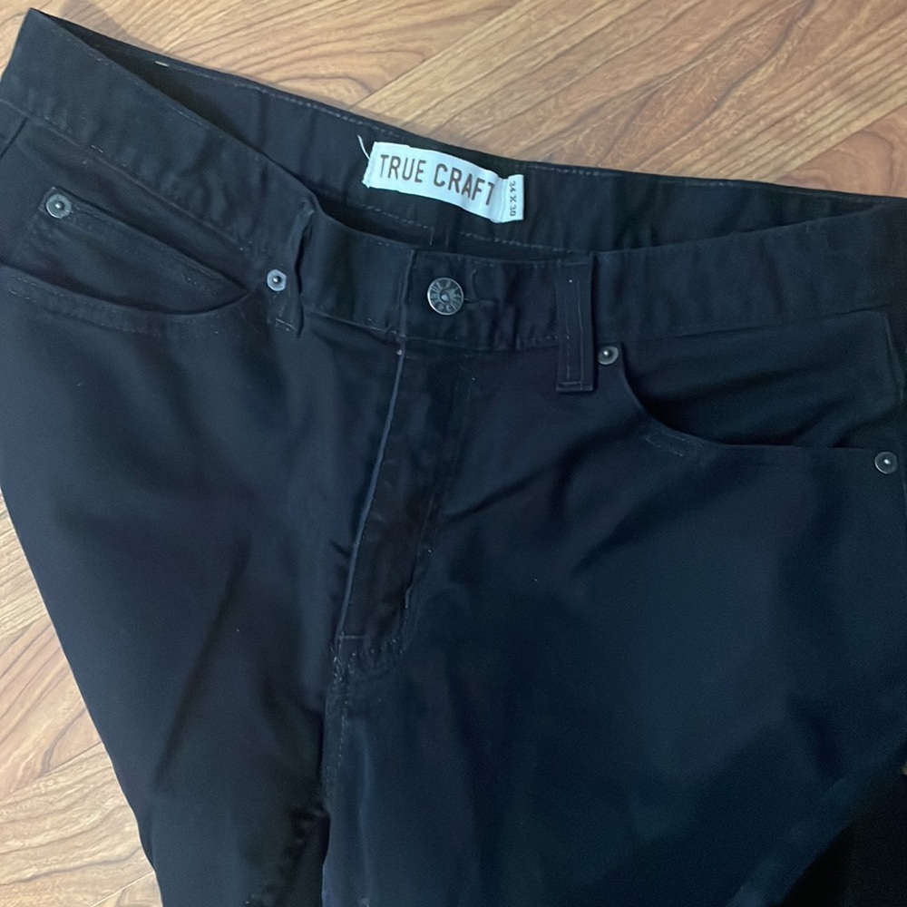 True Craft Black Mens Straight Fit Jeans 34X30 - Picture 7 of 7